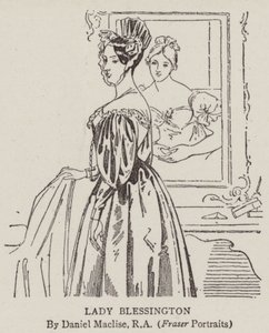 レディブレッシントン 作： Daniel Maclise